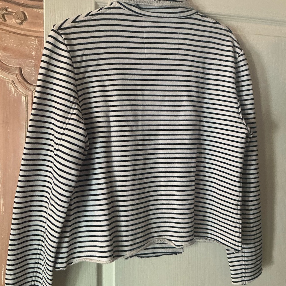 ‼️New Frank & Eileen Striped Mini Belfast Jacket - Picture 2 of 4